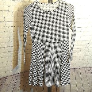 Children Place Girls Long Sleeve Houndstooth Print Size XXL Youth